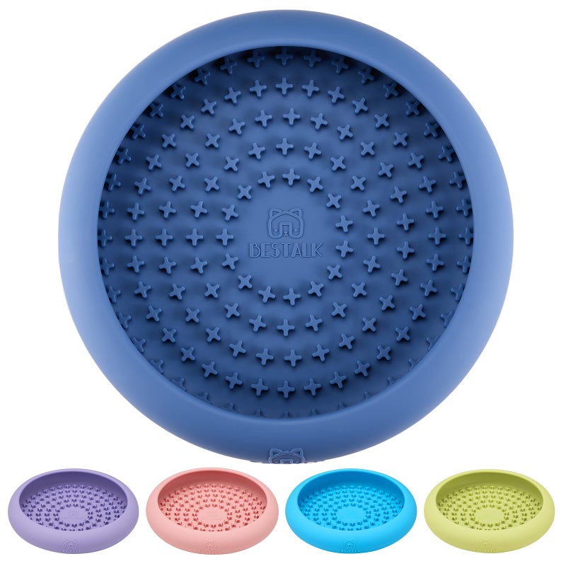 Bestalk Dog Lick Bowl, Bestalk Anxiety Relief Slow Feeder Dog Lick Mat Treat Dispenser, Non-Slip Dog Licking Bowl Enrichment Toys, BPA Free Silicone, Dishwasher Safe - Image 1