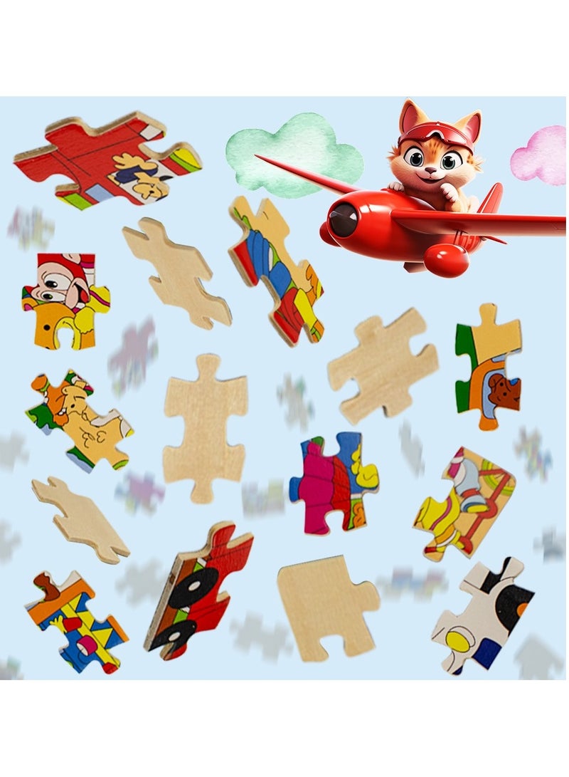 UKR Children's Jigsaw Puzzle Games – Educational ABC Puzzles for Kids (Animal Village) – Fun Early Learning Toy - Image 3
