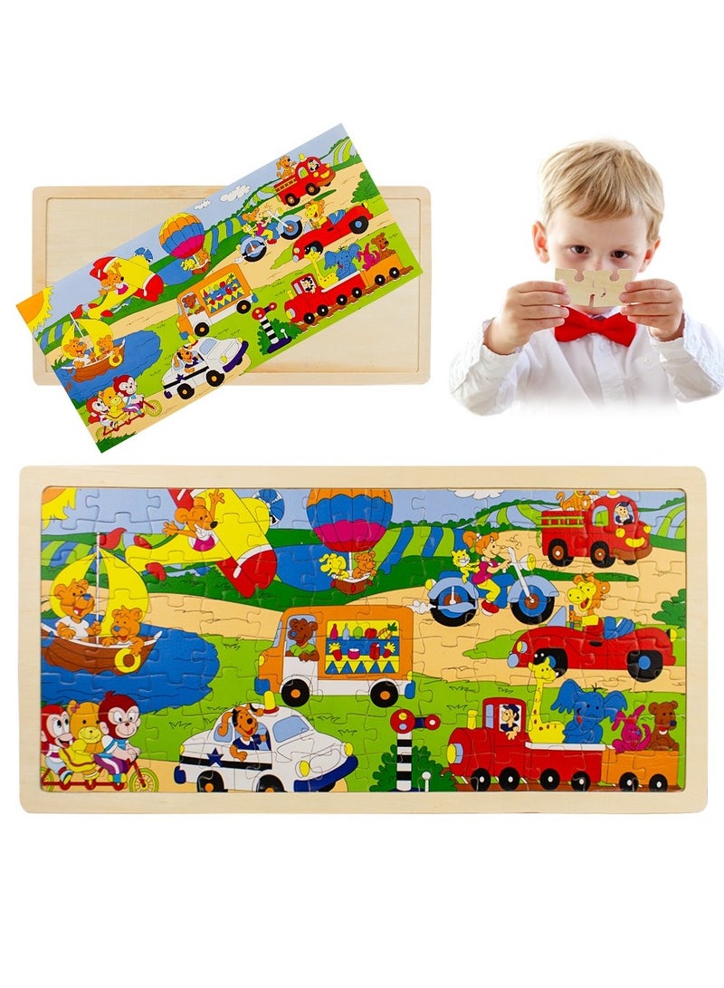 UKR Children's Jigsaw Puzzle Games – Educational ABC Puzzles for Kids (Animal Village) – Fun Early Learning Toy - Image 1