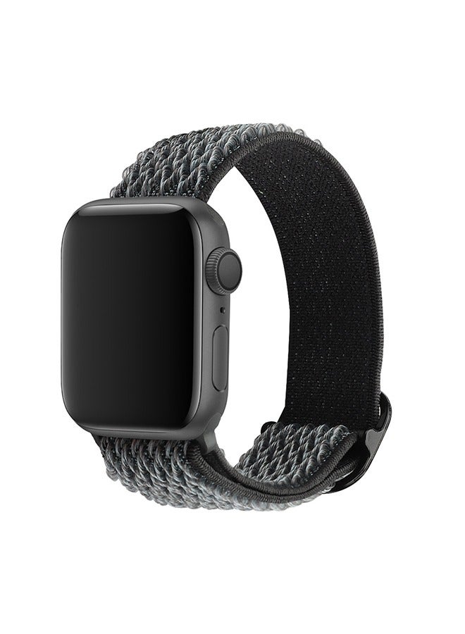 Braided Solo Loop Stretchy Strap Compatible with Apple Watch Band SE 42/44/45mm iWatch Series 7/6/5/4/3/2/1 - Image 1