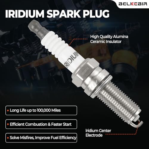 BELKEBIR Set of 6 Ignition Coil Packs & Iridium Spark Plugs Compatible with Dodge Challenger Durango Journey Grand Caravan, Chrysler 200 300, Jeep Grand Cherokee Wrangler, RAM 1500 3.6L V6 Replace UF648 97390 - Image 5