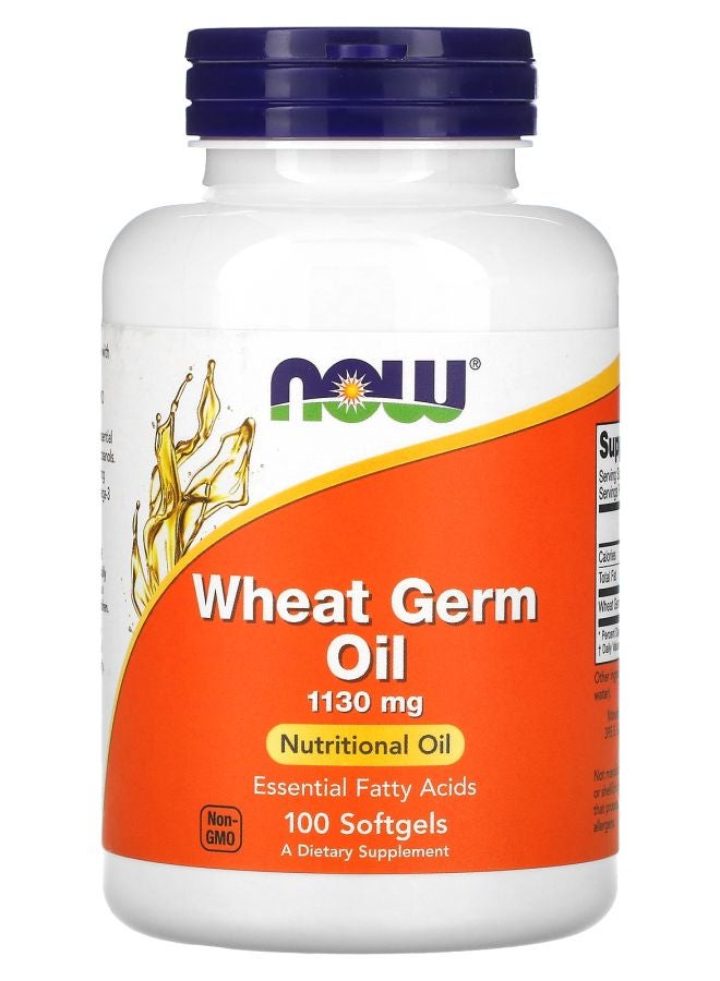 now Wheat Germ Oil 1130 mg 100 Softgels