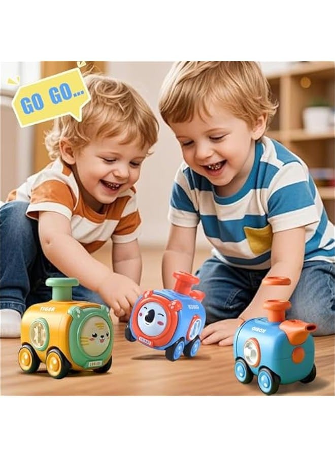 DURKU Animal Baby Car Toys for 1-3 Year Old Toddlers, Push and Go Infant Vehicle Set, Cute Boys Girls Birthday Gift - Image 2
