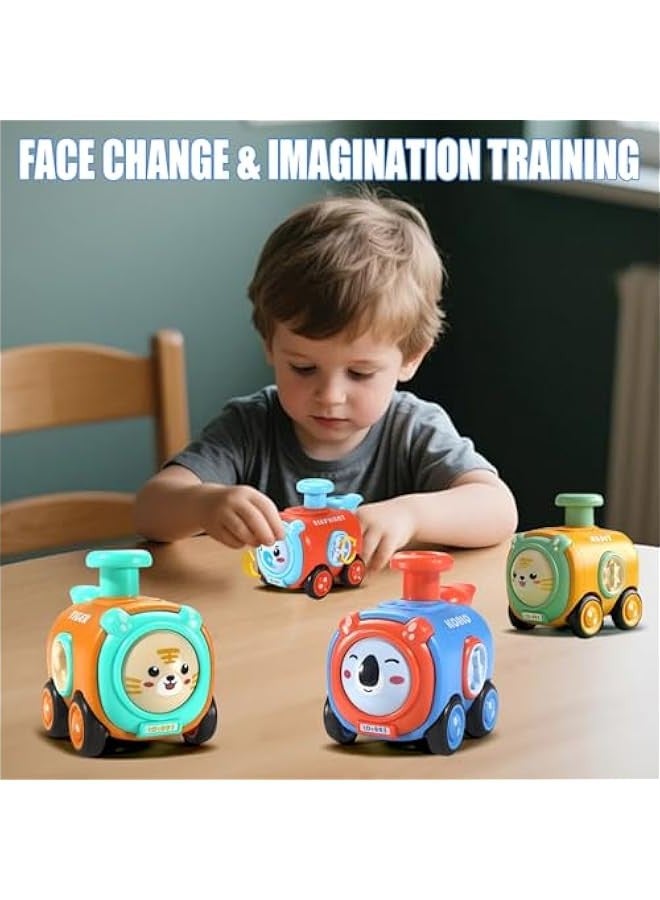DURKU Animal Baby Car Toys for 1-3 Year Old Toddlers, Push and Go Infant Vehicle Set, Cute Boys Girls Birthday Gift - Image 4