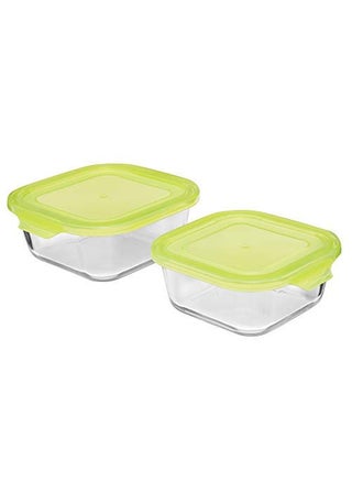 Cutting EDGE Flexi Lid Borosilicate Square Store Safe Storage Lunch Glass Container for Kitchen 2 500ml 800ml Green - pzsku/ZEAB25B68C94FCCE1F289Z/45/1748264805/920c5c55-4965-4680-85ca-b7756e57f055