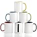 AVLA AVLA 6 Packs Porcelain Sublimation Mugs, 12 OZ Blank Drinking Cups with Handles, DIY Coated Ceramic Coffee Mug Sets for  - Image 2