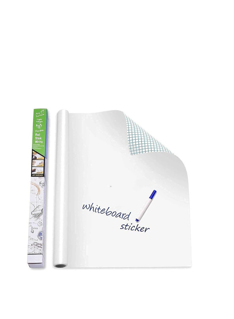 Terabyte 2 Pieces 120 X 90 Cm Non-Adhesive Static Magnetic Smart Paper Board - White - Image 2