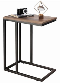 Chulovs Side Table, C Shaped End Table for Couch, Sofa and Bed, Large Desktop C Table for Living Room, Bedroom, Bedside  - Image 1