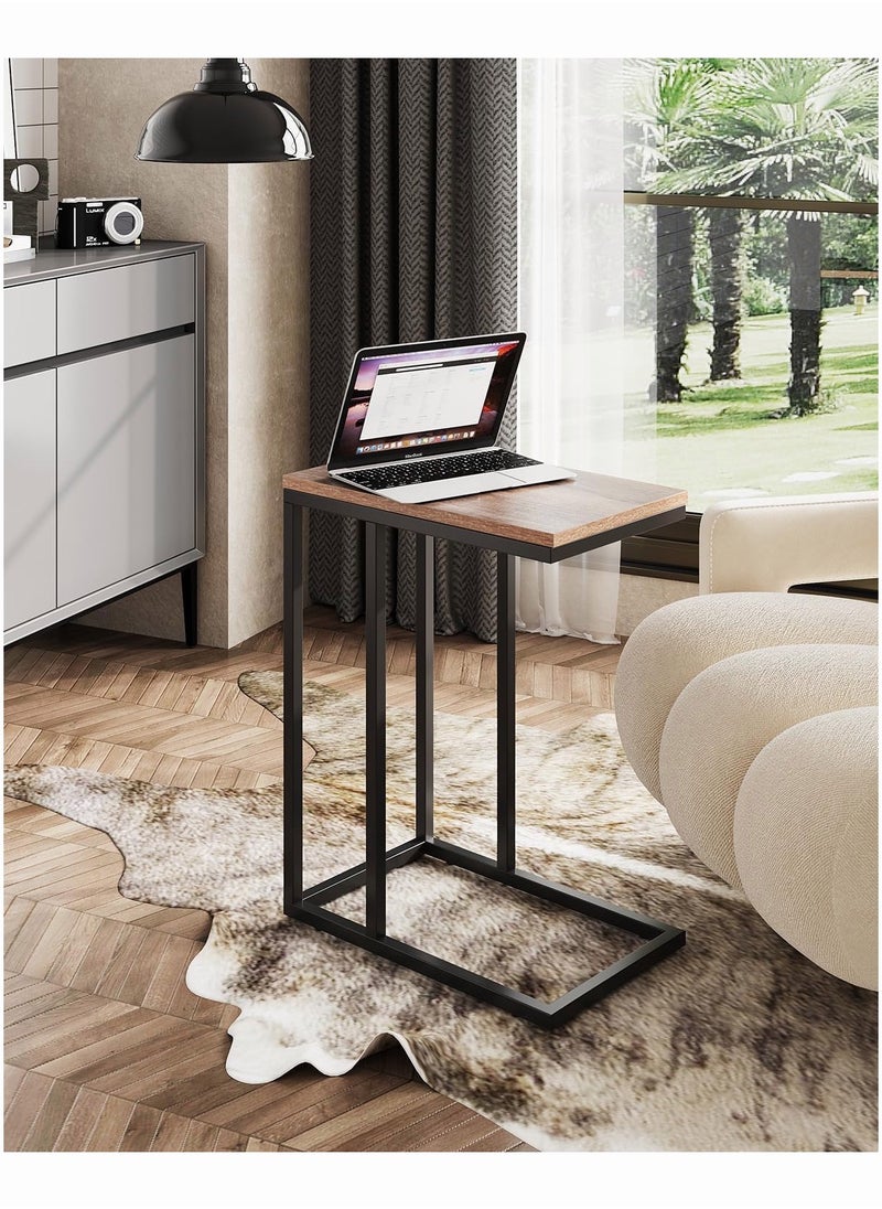Chulovs Side Table, C Shaped End Table for Couch, Sofa and Bed, Large Desktop C Table for Living Room, Bedroom, Bedside  - Image 5