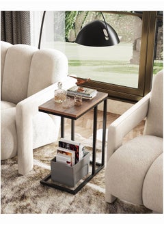 Chulovs Side Table, C Shaped End Table for Couch, Sofa and Bed, Large Desktop C Table for Living Room, Bedroom, Bedside  - Image 2