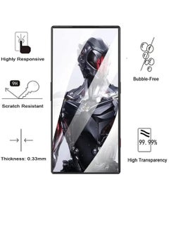 ZOOMEE (1+1) Protective Soft Silicone Slim Flexible Case Cover With Tempered Glass Screen Protector For ZTE Nubia Red Magic 8 Pro / Red Magic 8 Pro+  - Image 5