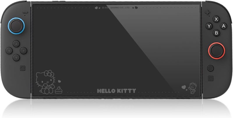 Kuitmor Screen Protector Compatible with Switch 2, High-Alumina Tempered Glass with Hidden Pattern - 9H Hardness Anti-Scratch, Bubble-Free Installation Kit, Ultra HD Clear 1 Pack (HLK Cat) - Image 1