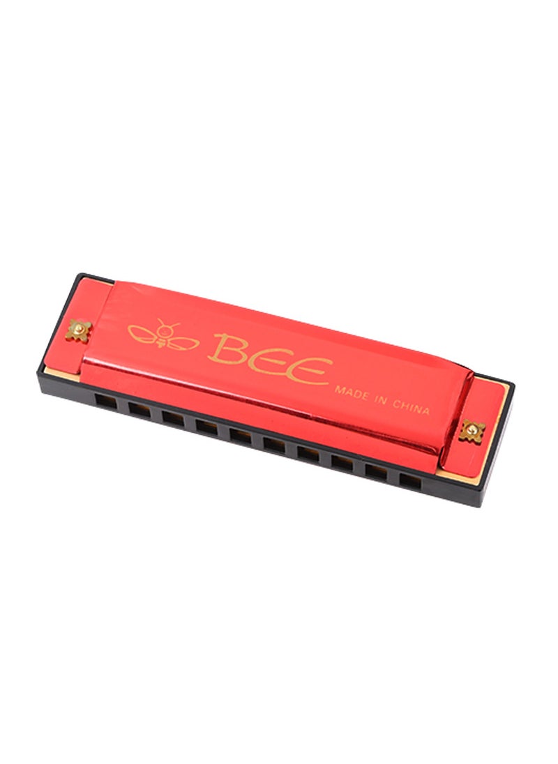 Generic Bee10 Harmonica 20 Tones Childrens Musical Instrument Red 