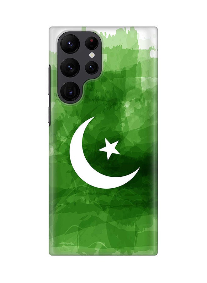 Stylizedd Case for Samsung Galaxy S22 Ultra 5G Snap Case Slim Snap Classic Series Shield Matte Finish Print - Crescent Green - Image 1