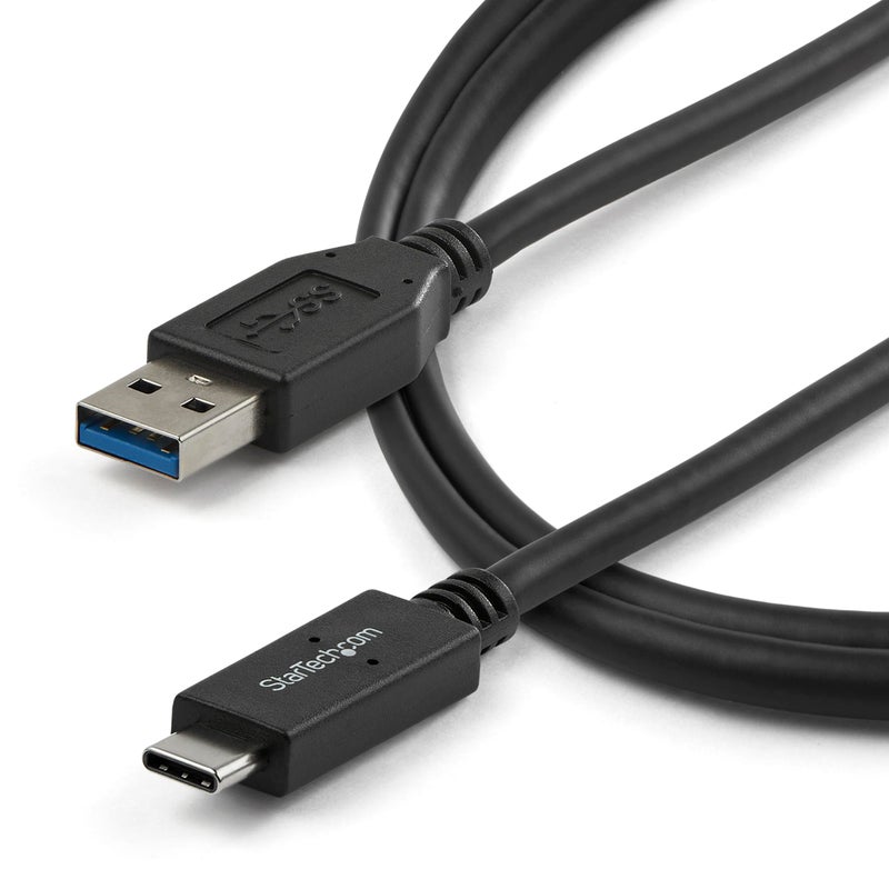 StarTech.com USB to USB C Cable - 3 ft / 1m - 10 Gbps - USB-C to USB-A - USB 2.0 Cable - USB Type C (USB31AC1M),Black - Image 4