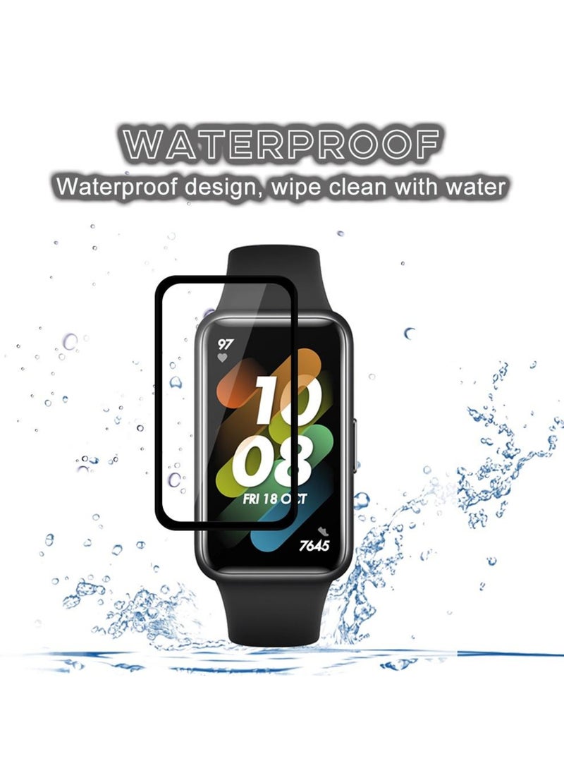 Generic For Huawei Band 7 Ceramic Explosion Proof 3D Curved Screen Protector Black  - Image 4