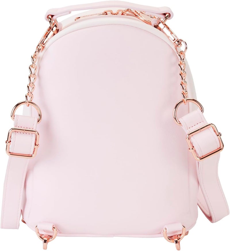 Loungefly Loungefly Barbie Rose Gold Logo Convertible Backpack Chic Style on the Go - Image 5