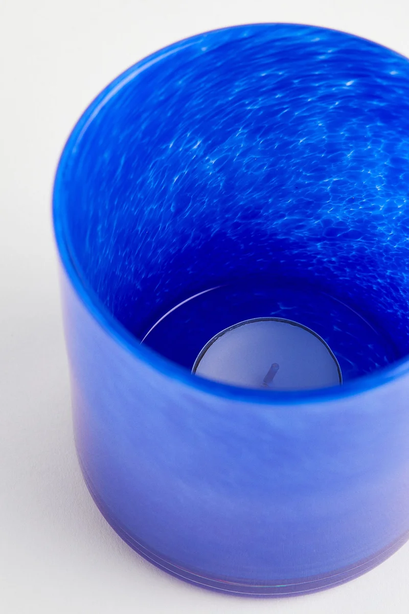 H&M Glass tealight holder