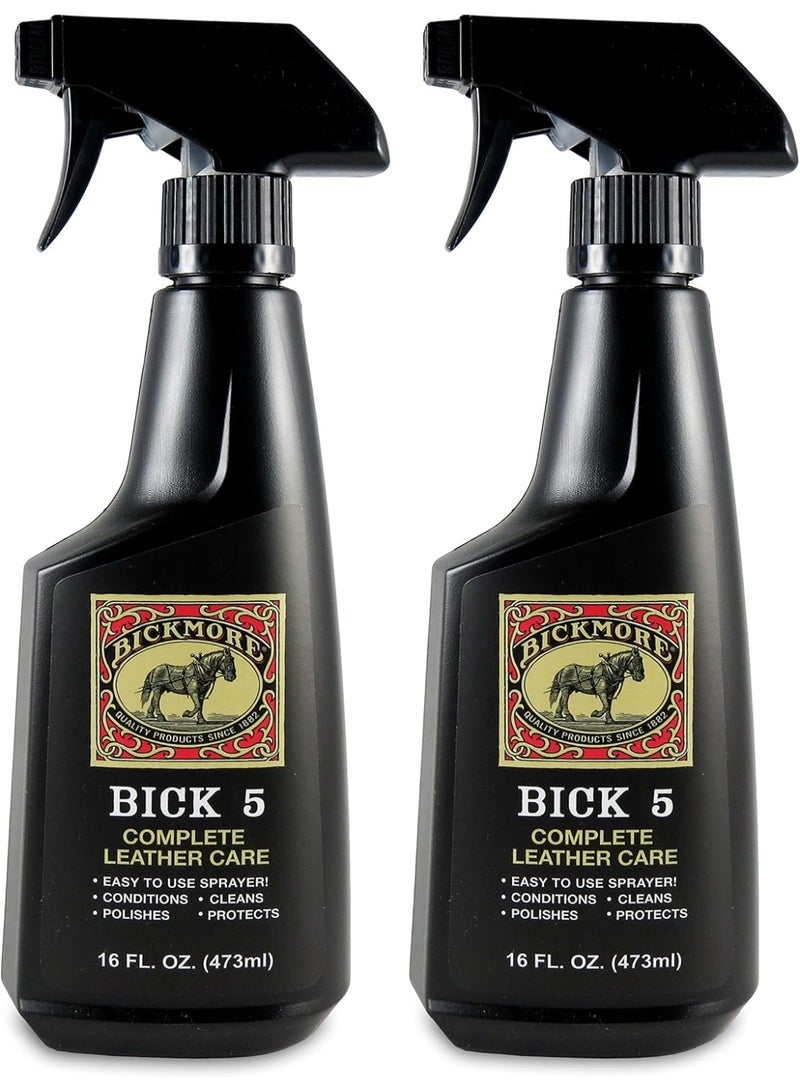 بيك موري بيك 5 منظف ومرطب الجلد 16 أونصة رذاذ (عبوة 2) العناية الكاملة بالجلد