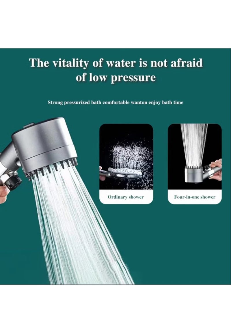 TIGER - Shower Head with Handheld – High Pressure 3 Spray Mode Showerhead with On/Off Valve, Adjustable Handheld Shower for Bathrooms, Ideal for Adults, Children, and Pets, Easy to Install, Chrome Finish – Comfortable, Versatile, and Efficient Water Flow - Image 1