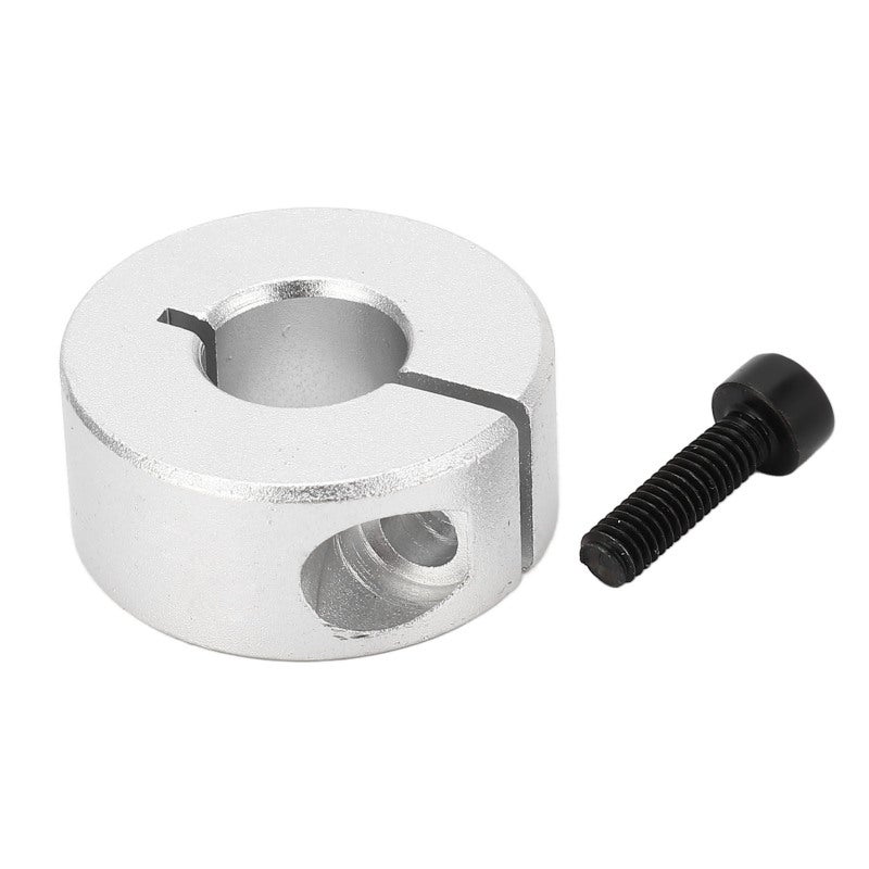 12mm Bore Aluminum Alloy Shaft Collar Open Type Corrosion Resistant - Easy Adjustment Shaft Collar for Gear Box Assembly Motor Base Machine Tool - Image 1