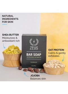 Zeus Body & Face Bar Soap, Natural Skin Hydrating & Balancing Soap for Face & Body Wash (Made in USA) 2 PACK Verbena Lime  - Image 2