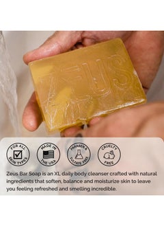 Zeus Body & Face Bar Soap, Natural Skin Hydrating & Balancing Soap for Face & Body Wash (Made in USA) 2 PACK Verbena Lime  - Image 4