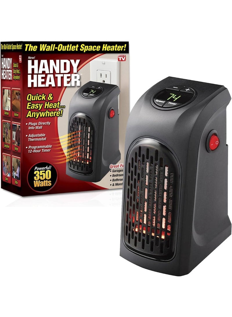 ELTRAZONE Mini Electric Heater Portable Fast Heating Room Heater with Adjustable Temperature, Energy Efficient Compact Design, Overheat Protection for Bedroom, Office & Indoor Use - Image 2