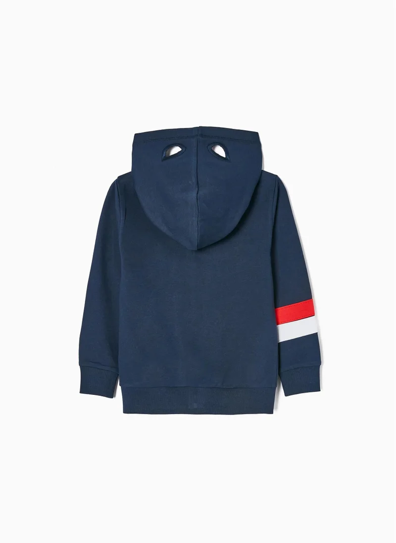 Zippy Zippy Captain America Cotton Jacket With Hood For Boys