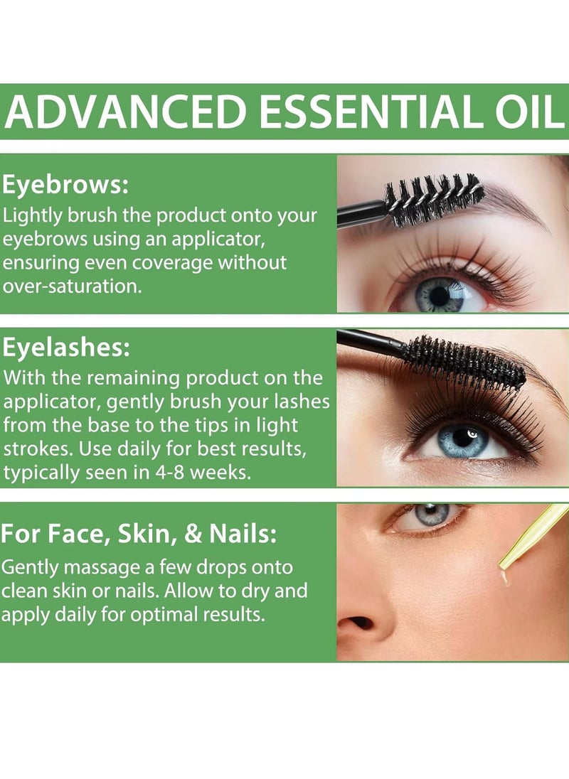 NIFEISHI - 60ml Monarda Essential Oil for Hair Growth Hair Growth and Skin Reduce Fine Lines and Wrinkles Hair Eyelash Eyebrow Growth and Antibacterial Pure Natural Co2 Extraction Monarda Hair Oil Skin Care Oil - Image 1