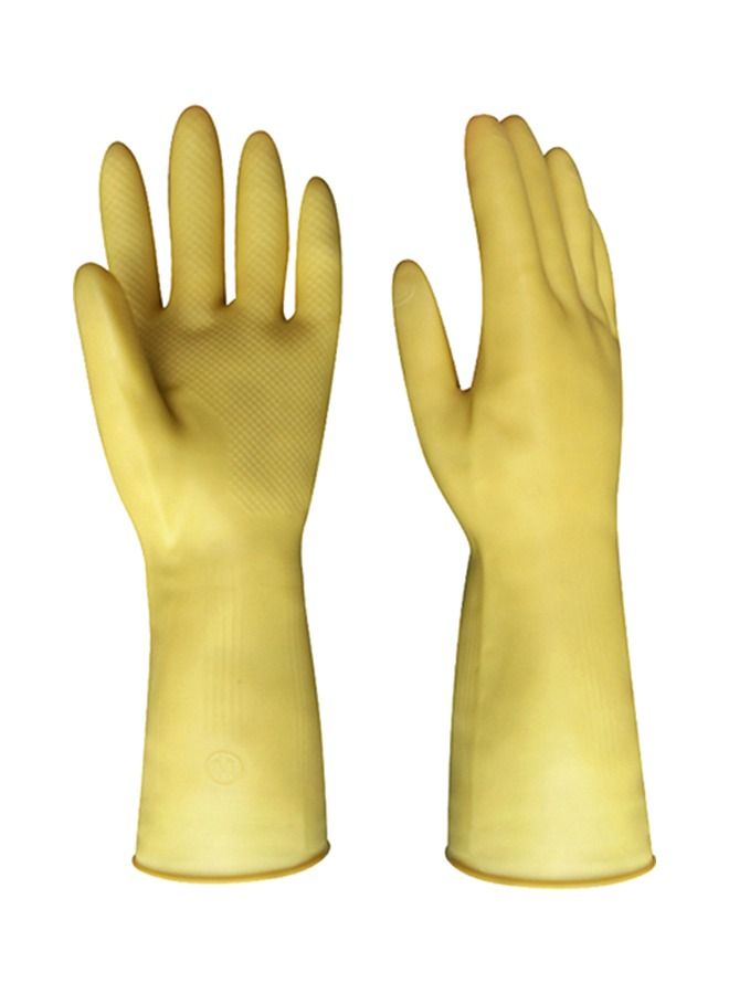 طقم قفازات تنظيف منزلية بأكمام طويلة  - Image 1
