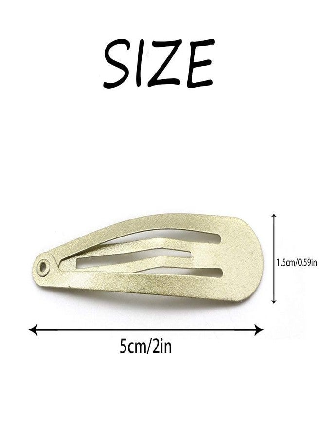 دوفاش مجموعة دوفاش من 12 مشبك شعر للنساء - مشابك شعر معدنية مانعة للانزلاق، 5 سم (2 بوصة) مشابك صغيرة للشعر الخفيف والناعم، أشقر - Image 2