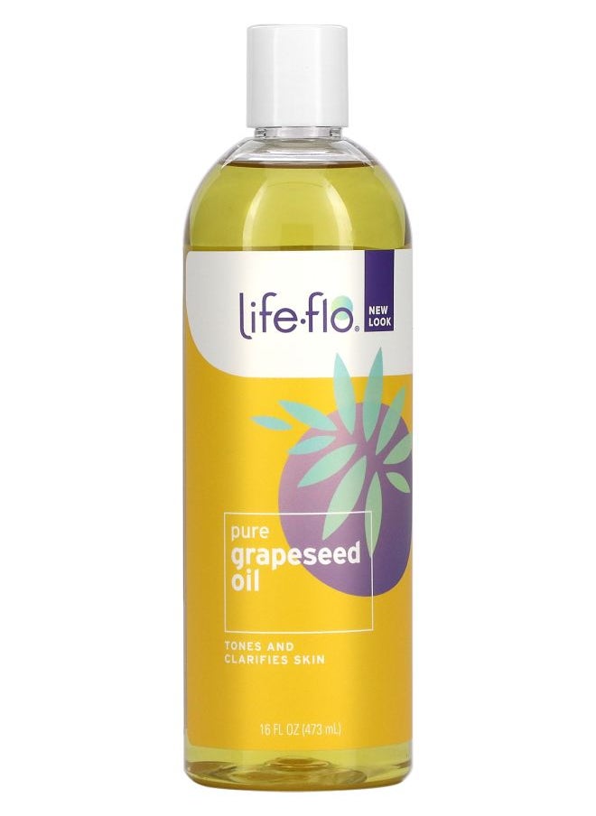 Life-flo Pure Grapeseed Oil 16 fl oz (473 ml) 