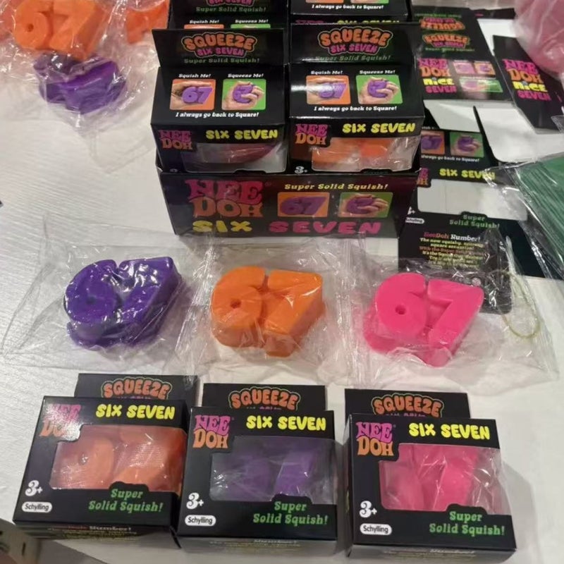 67 Piece TPR Stress Relief Squishy Toys Set - Image 2