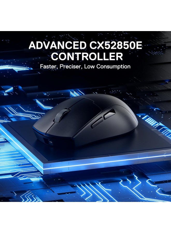 REDRAGON M918 PRO 3-Mode Wireless Gaming Mouse, 49G Lightweight 26K DPI Gamer Mouse w/Ergonomic Natural Grip Build, Full Programmable Buttons, Software Supports DIY Keybinds & DPI - Image 4