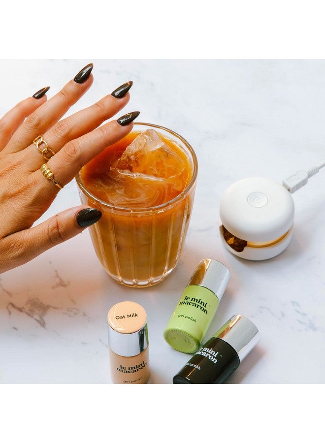 le mini macaron One Step Gel Nail Polish 3In1 Base Coat Color And Top Coat. Salon Quality Smudgefree Chip Free Long Lasting Quick Drying Soak Off Glossy (Espresso) - Image 4