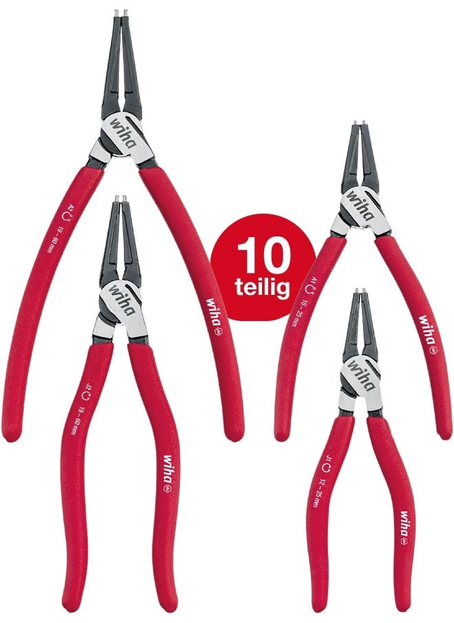 Wiha - Tangenset Basic Circlip, 4-Delig, Red - Image 1