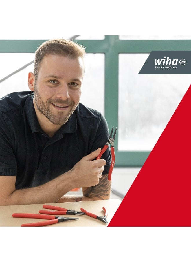 Wiha - Tangenset Basic Circlip, 4-Delig, Red - Image 1