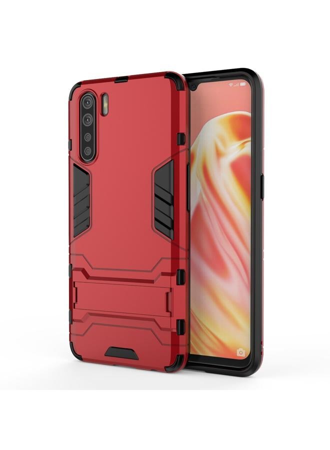 S-TOP Case For OPPO A91 PC + TPU Shockproof Protective Case with Holder - Image 1