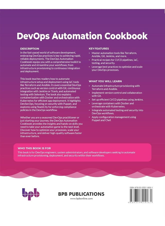 null - DevOps Automation Cookbook: Harness the power of DevOps with 125+ automation r - Image 1