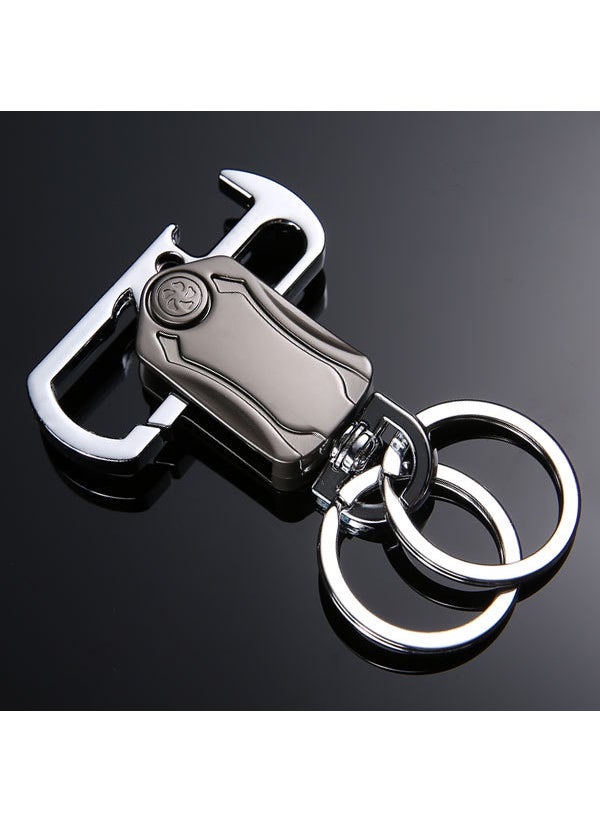 Generic - Elegant Metal Fidget Spinner Keychain 360 Rotation W57 gyro buckle - Image 1