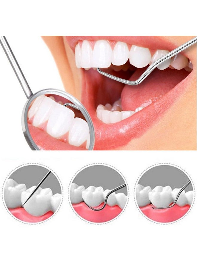 Gozaqe مجموعة خيوط تنظيف الأسنان من الفولاذ المقاوم للصدأ 7 قطع مع أنبوب ألمنيوم - أدوات تنظيف الأسنان المحمولة للعناية الشخصية وتقويم الأسنان - Image 5