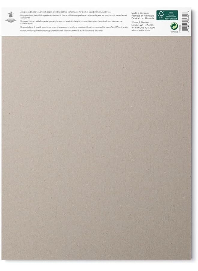 WINSOR & NEWTON Classic Bleedproof Marker Pad 9 Inch X 12 Inch 50 Sheets 75 Gsm  - Image 1