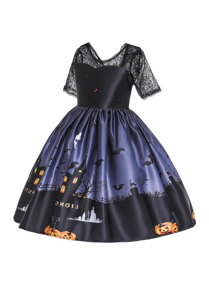 دىدانيالا فستان بطبعة يقطين الهالوين - أسود - Image 3