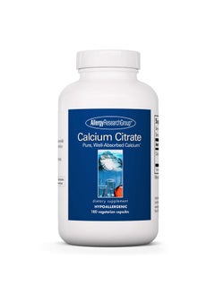 Allergy Research Group Calcium Citrate - Pure Calcium, Bone Strength, Well-Absorbed, Without Vitamin D, Calcium Only, 150mg Supplement, Vegetarian Capsules - 180 Count - pzsku/ZEAB3C3F88EA103F5DE69Z/45/_/1739864326/d66594d9-c91d-4fd3-b1bb-77f32e3f9db8