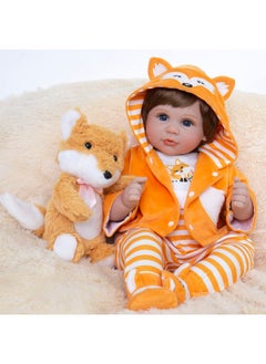 Aori Aori Lifelike Baby Dolls Real Life Baby Doll 22 inch Realistic Reborn Baby Girl with Soft Body,Coming with Feeding Accessories for Girls  - Image 3
