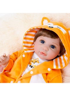 Aori Aori Lifelike Baby Dolls Real Life Baby Doll 22 inch Realistic Reborn Baby Girl with Soft Body,Coming with Feeding Accessories for Girls  - Image 2