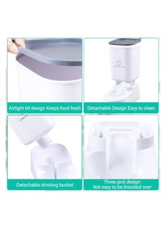 A.M Automatic Pet Feeder, 3.8L Capacity, 2 Piece Water Dispenser, For Cats and Dogs  - Image 5