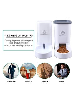 A.M Automatic Pet Feeder, 3.8L Capacity, 2 Piece Water Dispenser, For Cats and Dogs  - Image 2