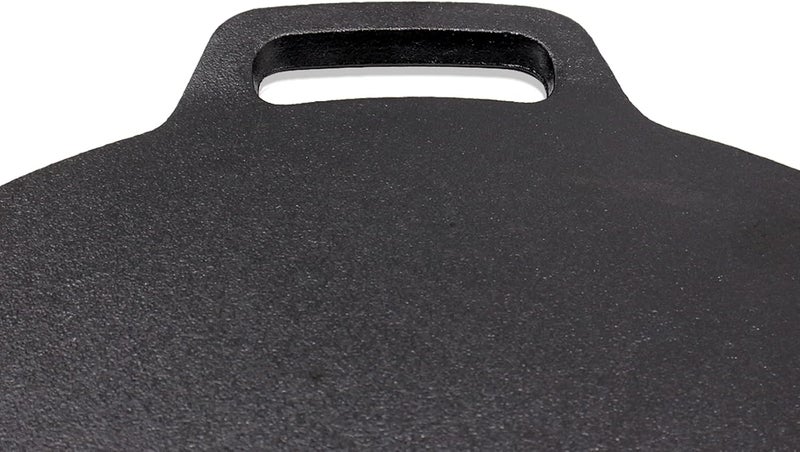 Brightalk 11-Inch Cast Iron Roti Tawa, Double Handled Cast Iron Crepe Pan for Dosa, Tortillas - Image 3